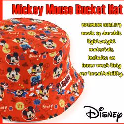 Disney Mickey Mouse Boys' Red Bucket Hat [6014]