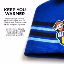 Nickelodeon boys Nickelodeon Toddler Winter Hat  Scarf and Kids Gloves