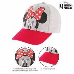 Disney Little Baseball Cap  Minnie Mouse Adjustable Toddler Ages 2-4