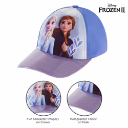 Disney Girls Baseball Cap  Frozen Elsa & Anna Adjustable Toddler 2-4 O