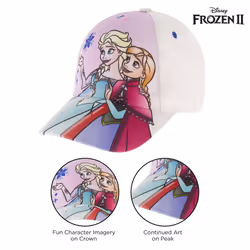 Disney Girls Baseball Cap  Frozen Elsa & Anna Adjustable Toddler 2-4 O