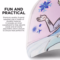 Disney Girls Baseball Cap  Frozen Elsa & Anna Adjustable Toddler 2-4 O