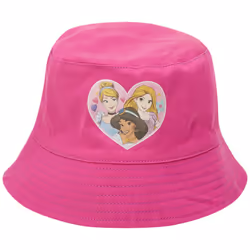 Disney Girls Bucket Hat - Reversible Minnie Mouse  Princess  Frozen Su