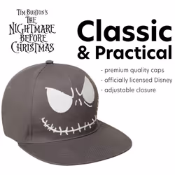 Disney Mens Nightmare Before Christmas Hat - Jack Skellington Baseball