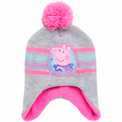 Hasbro Peppa Pig Winter Hat and 2 Pairs of Mittens (2-4)  Size Age 2-4