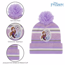Frozen Disney Girls Toddler Winter Hat  Scarf And Mittens Set 2-4 Elsa