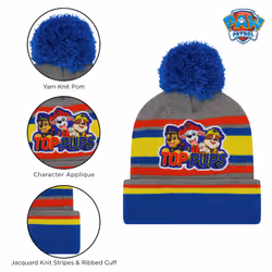 Nickelodeon Boys Toddler Winter  Scarf Paw Patrol Marshall Hat  Scarve