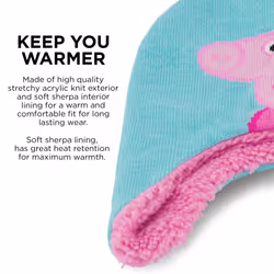 Hasbro Girls Winter Accessory Hat and Mittens Set  Peppa Pig Toddler B