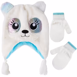 Toddler Winter Hat and Mittens for Boys & Girls Ages 2-4 Years Old + C