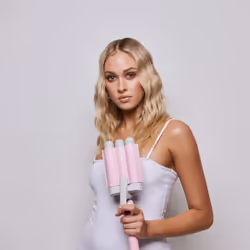 Mermade Hair Waver Curling iron Warm Pink 2.5 m