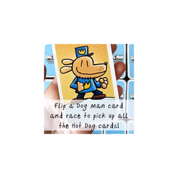 University Games Dog Man The Hot Dog Card Game for Ages 5 and Up, 2 to 4 Players Based on The Dog Man Books by