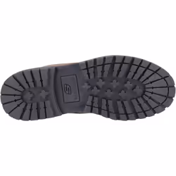 ) Skechers Tom Cats Leather Men's Dark Brown Lace-Up Shoes - Brown, 7 (Adults'