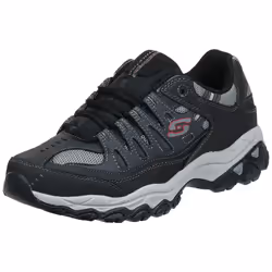 Skechers mens Afterburn M. Fit fashion sneakers Charcoal/Black 10.5 X-Wide US