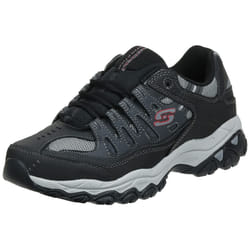 Skechers mens Afterburn M. Fit fashion sneakers  Charcoal/Black  10.5 X-Wide US