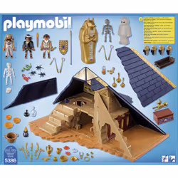 5386 History Pharaoh's Pyramid with Hidden Tombs and Traps, historic and educational toy, fun imaginative role play, playset suitable for children