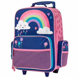 Stephen Joseph Kids' Classic Rolling Luggage Rainbow One Size