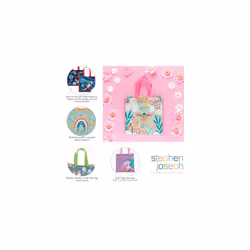 Stephen Joseph  Medium Recycled Gift Bag with Handles  Kids Reusable Birthday Party  Shopping Bag