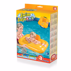 Bestway Baby Swim Safe Seat (Step A) Learn to Swim Square Inflatable,Yellow, 0-12 Months