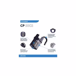 Squire Heavy Duty Padlock (CP50CS) - Toughest Closed Shackle - 4 Wheel Combination Padlock - Alloy Steel for Corrosion Resistance - Weatherproof Lock
