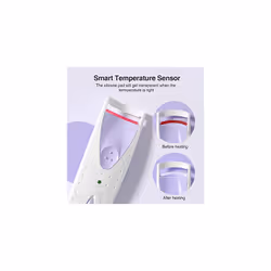 Electric Eyelash Curler Heated Eyelash Curler with Smart Silicone Heating Pads TB2003B Purple