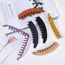 6 Pieces Banana Hair Clips 5 Inch Large Banana Clip for Thin Fine Thick hair Non Slip Banana Claw Clips for Women