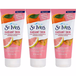 St Ives Scrub Even & Bright Pink Lemon & Mandarin Orange 6 Ounce (Pack of 3) by St. Ives