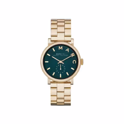 Marc Jacobs MBM3245 Baker Green Dial Gold-tone Ladies Watch