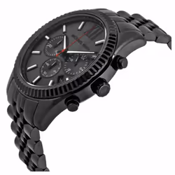 Michael Kors Lexington All Black Large Men's Bracelet WatchÃChronographÃMK8320