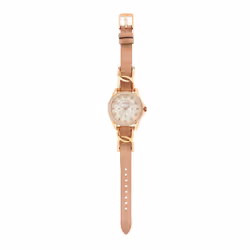 Fossil Women's Riley Quartz Stainless Steel and Leather Multifunction Watch  Color: Rose Gold  Sand (Model: ES3466)