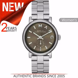 Marc Jacobs Baker Ladies WatchÂ¦Brown DialÂ¦Silver Stainless Steel StrapÂ¦MBM3329