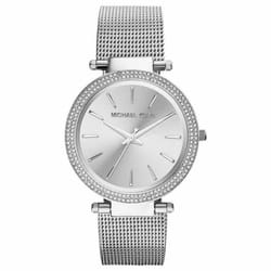 Michael Kors Darci Ladies Watch Silver Mesh Bracelet Siver Dial MK3367