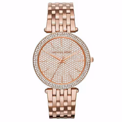 Michael Kors Darci Ladies Watch MK3439¦Crystal Pave Dial¦RoseTone Stainless Band