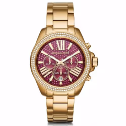 Michael Kors Wren Ladies WatchÃFuchsia Crystal PaveÃGold-tone StainlessÃMK6290