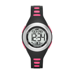 Skechers Women's Tennyson Digital Chronograph Watch  Color: Silver/Bla