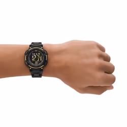 Skechers Men's Ruhland Digital Chronograph Watch  Color: Black/Gold (Model: SR1019)