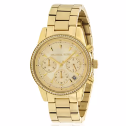 Michael Kors Ritz Gold-Tone Chronograph Ladies Watch MK6356