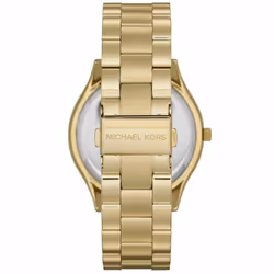 Michael Kors Slim Runway Women WatchÂ¦Gold Tone BraceletÂ¦Crystal Pave DialÂ¦MK3590