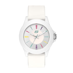 Skechers Women's Rosencrans Midsize Quartz Three-Hand Watch  Color: Wh