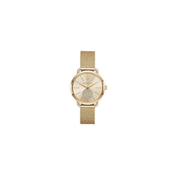 Michael Kors Womens Portia Stainless Steel Analog-Quartz Watch With Stainless-Steel Strap, Gold, 16 (Model: Mk3844)