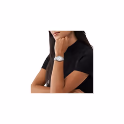 Michael Kors Womens Lauryn Stainless Steel Quartz Stainless-Steel Strap, Silver, 16 Casual Watch (Model: MK3900)