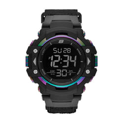 Skechers Men's Keats Digital Chronograph Watch  Color: Black Iridescent (Model: SR1118)