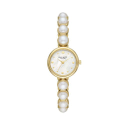 Kate Spade New York Women's Monroe Quartz Stainless Steel and Pearl Three-Hand Watch  Color: Gold/Pearl (Model: KSW1687)