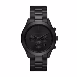 Michael Kors Slim Runway Chronograph Black Stainless Steel Men's Watch (Model: MK8919)