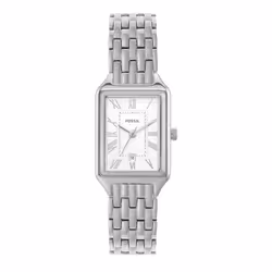 Fossil Women's Raquel Quartz Stainless Steel Three-Hand Watch Color: Silver (Model: ES5221)