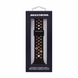 Skechers All-Gender Apple 38/40/41mm Silicone Interchangeable Watch Band Strap  Color: Black (Model: SRS6000)
