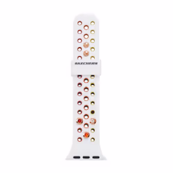 Skechers All-Gender Apple 38/40/41mm Silicone Interchangeable Watch Band Strap Color: White (Model: SRS6001)