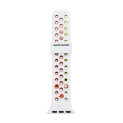 Skechers All-Gender Apple 38/40/41mm Silicone Interchangeable Watch Band Strap  Color: White (Model: SRS6001)