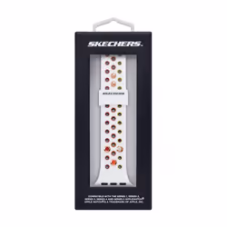 Skechers All-Gender Apple 38/40/41mm Silicone Interchangeable Watch Band Strap  Color: White (Model: SRS6001)