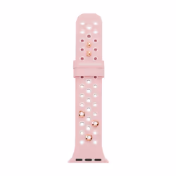 Skechers All-Gender Apple 38/40/41mm Silicone Interchangeable Watch Band Strap Color: Blush (Model: SRS6002)