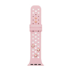 Skechers All-Gender Apple 38/40/41mm Silicone Interchangeable Watch Band Strap  Color: Blush (Model: SRS6002)